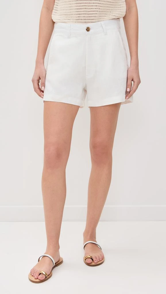 DL1961 Taylor Ultra High Rise Linen Shorts 1