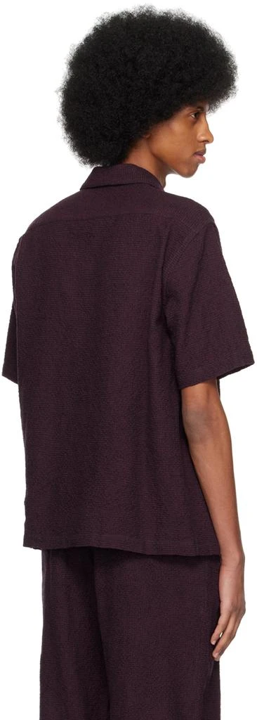 ABAGA VELLI Burgundy Palm Shirt 3