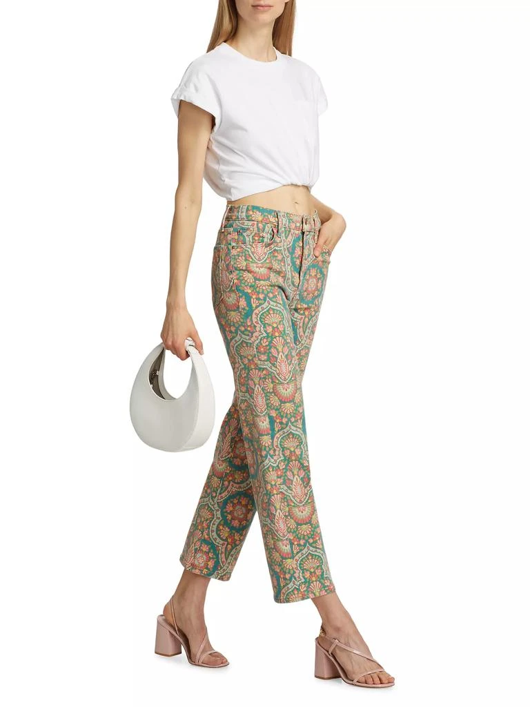 MOTHER Rambler Printed Ankle-Crop Jeans 2