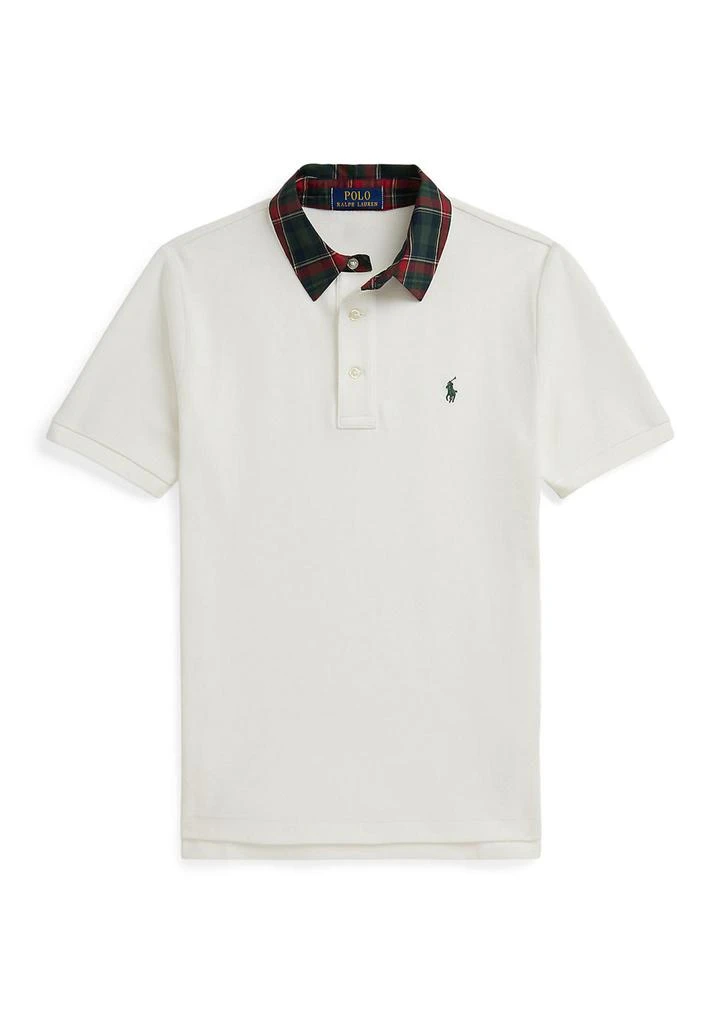 Ralph Lauren Boys 8-20 Plaid-Collar Cotton Mesh Polo Shirt