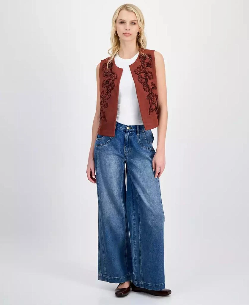 And Now This Women
s Faux-Suede Open-Front Vest, Macy
s Exclusive 2