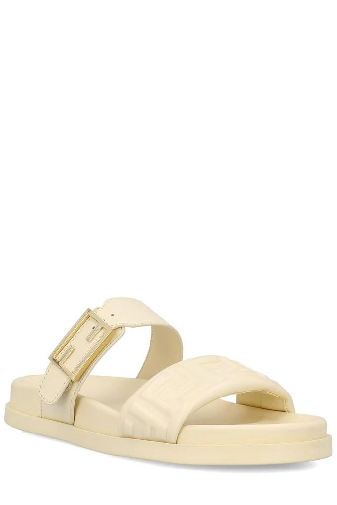 Fendi Fendi Feel FF Embossed Double Band Sandals 2