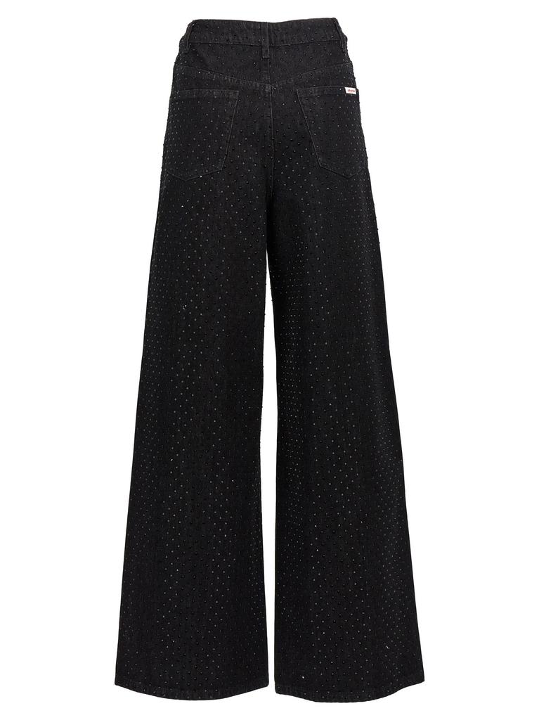 Self Portrait black Rhinestone Jeans