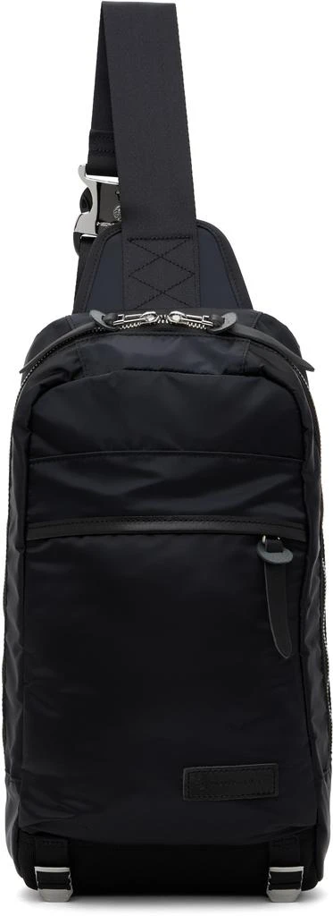 master-piece Black Lightning Sling Bag 1