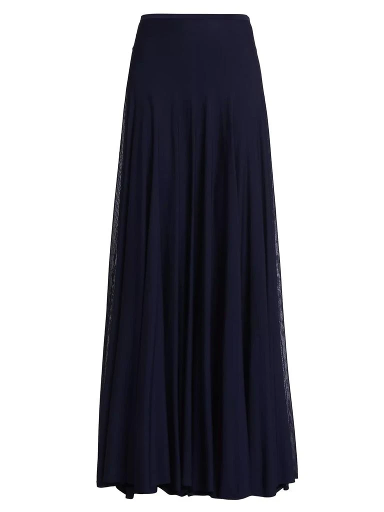 Brandon Maxwell The Lucy Sheer Maxi Skirt 1
