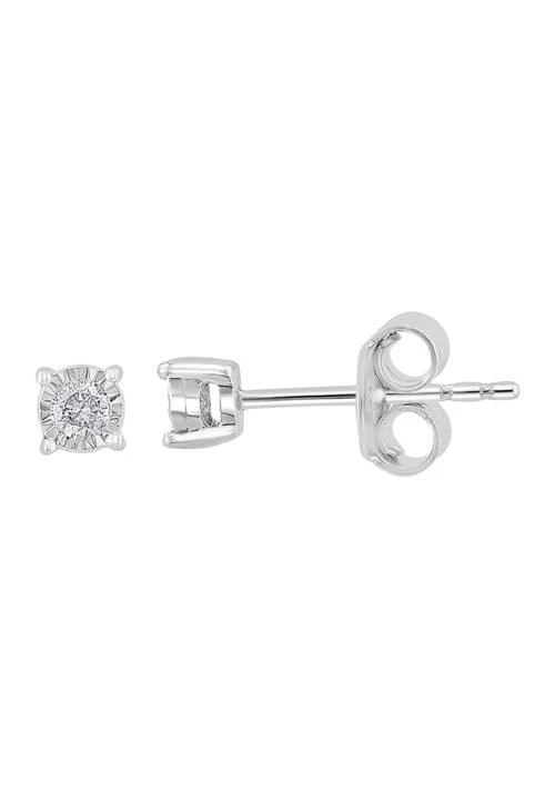 Effy Diamond Stud Earrings In 14K White Gold 1