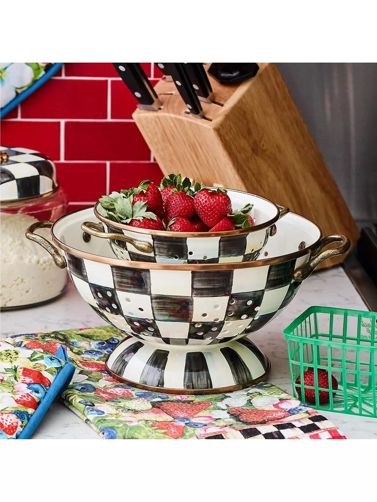 MacKenzie-Childs Checked Colander 3