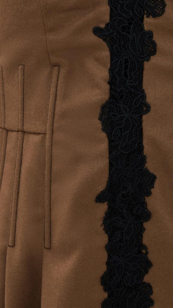 Kika Vargas Rosa Dress Tobacco Wool 5