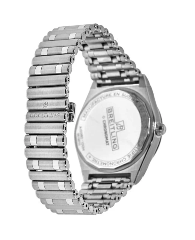 BREITLING Breitling Chronomat Quartz 32 Mother of Pearl Diamond Dial Stainless Steel Women's Watch A77310101A4A1 4