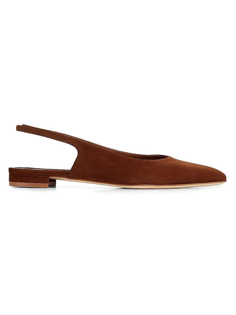 Manolo Blahnik Sawra Samba Suede Slingback Flats 1