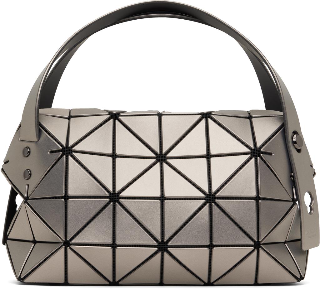 Issey Miyake Silver Boston Bag