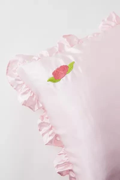 Urban Outfitters UO Rosette Satin Pillow Case 1