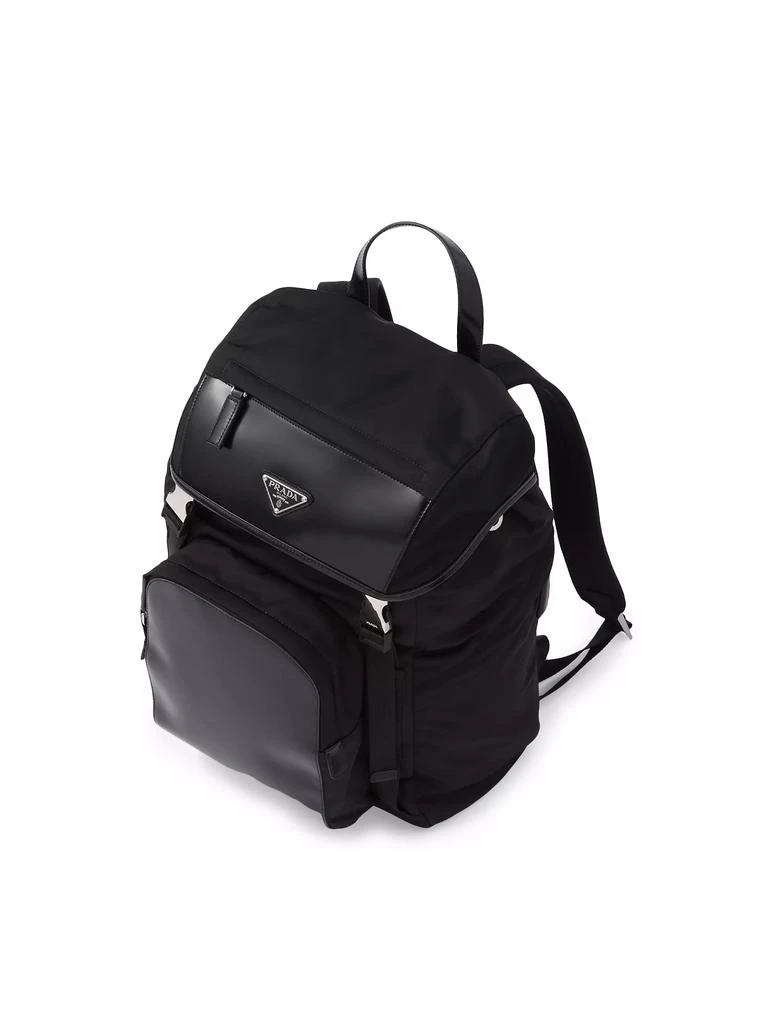 Prada Re-Nylon And Brushed Leather Backpack 3