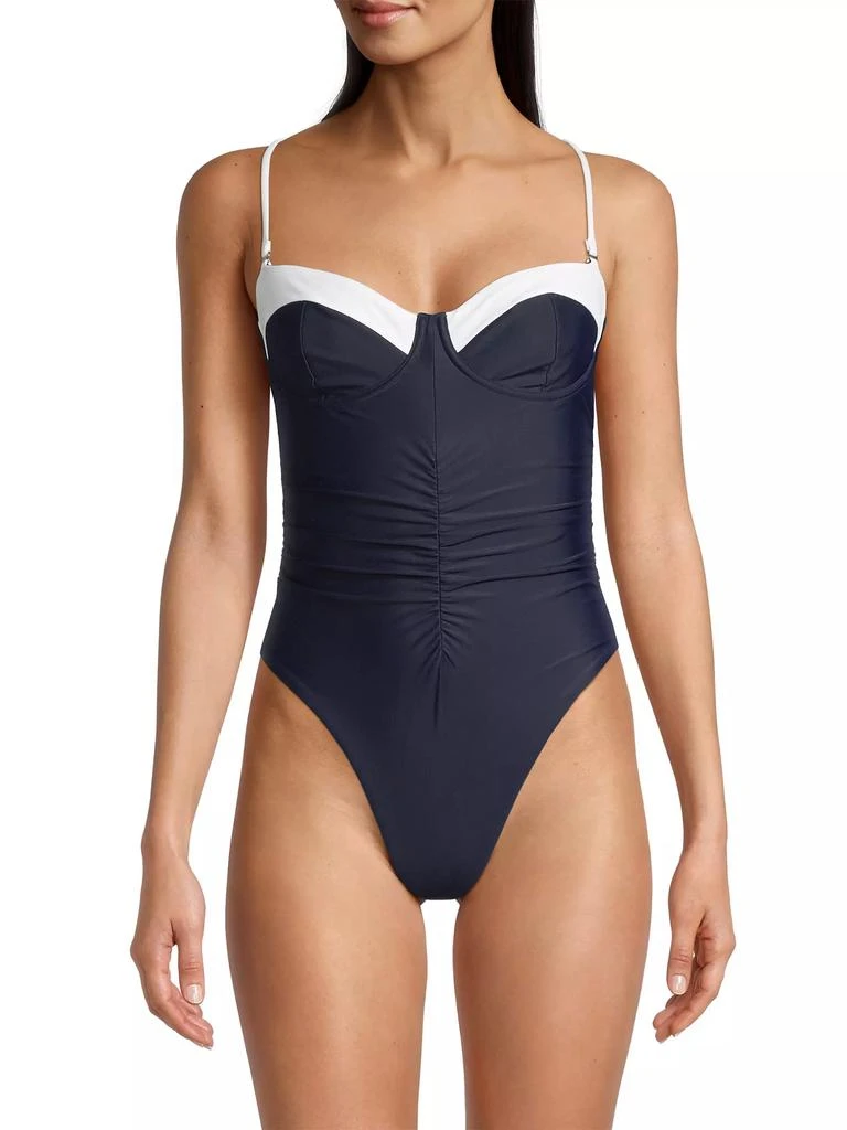 Milly Resort Ruched One-Piece Swimsuit 3