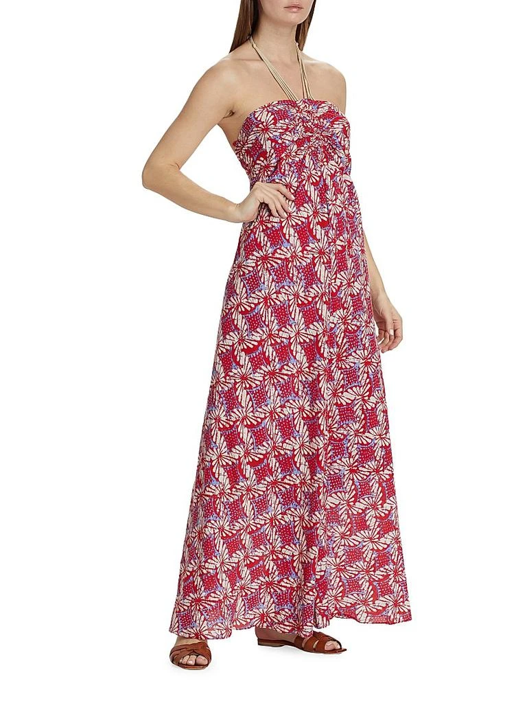 XIRENA Maya Floral Cotton Halterneck Maxi Dress 4