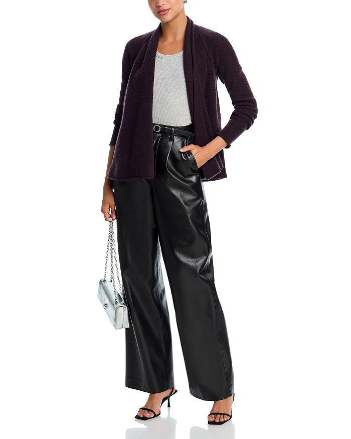 AQUA AQUA 100% Cashmere Drape Front Cardigan - Exclusive