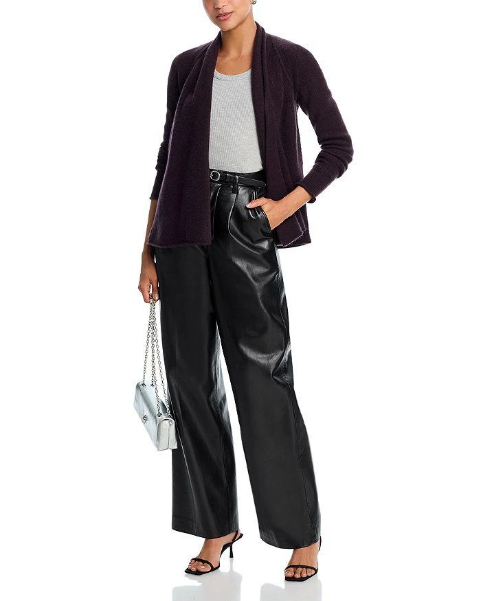 AQUA AQUA 100% Cashmere Drape Front Cardigan - Exclusive 2