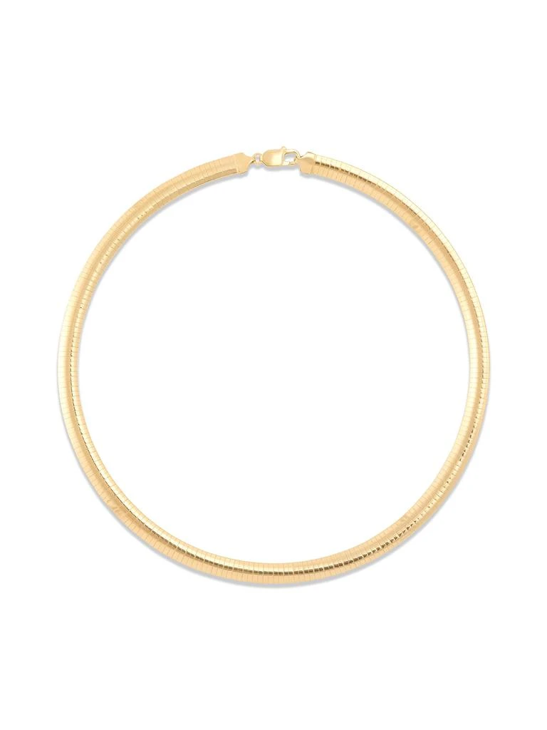 Saks Fifth Avenue 18K Goldplated Sterling Silver Omega Chain Necklace 1