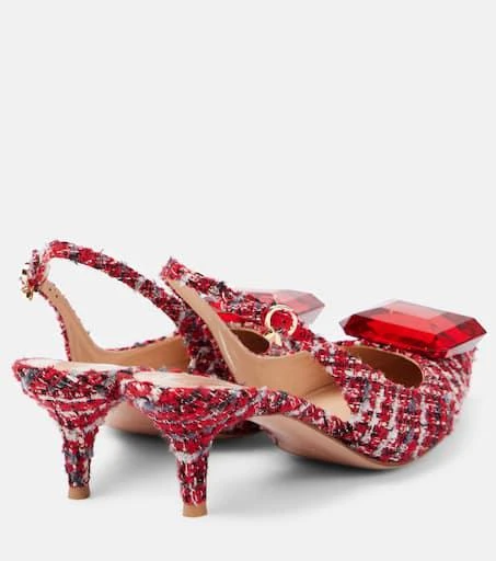 Gianvito Rossi Jaipur bouclé slingback pumps 2