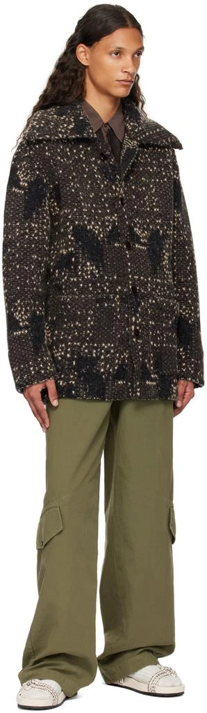 Dries Van Noten Khaki Loose-Fit Cargo pants 4