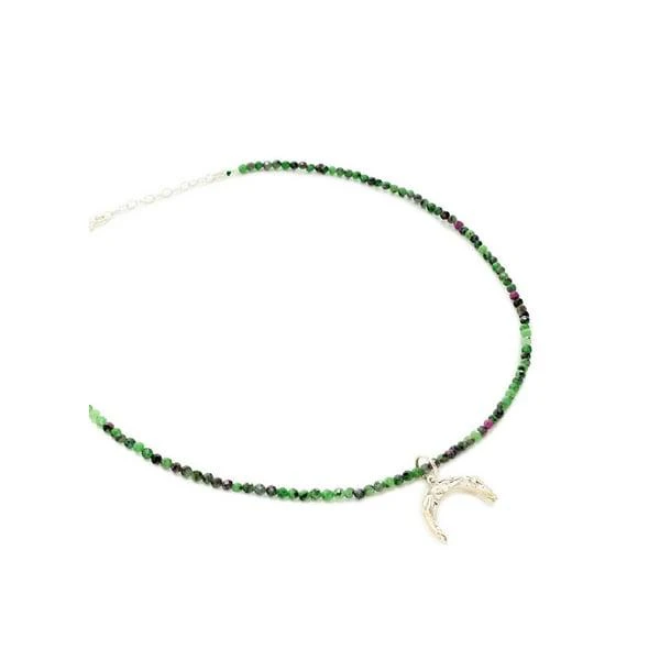 Hermina Athens Melies Tusk Rubyzoesite Necklace 1