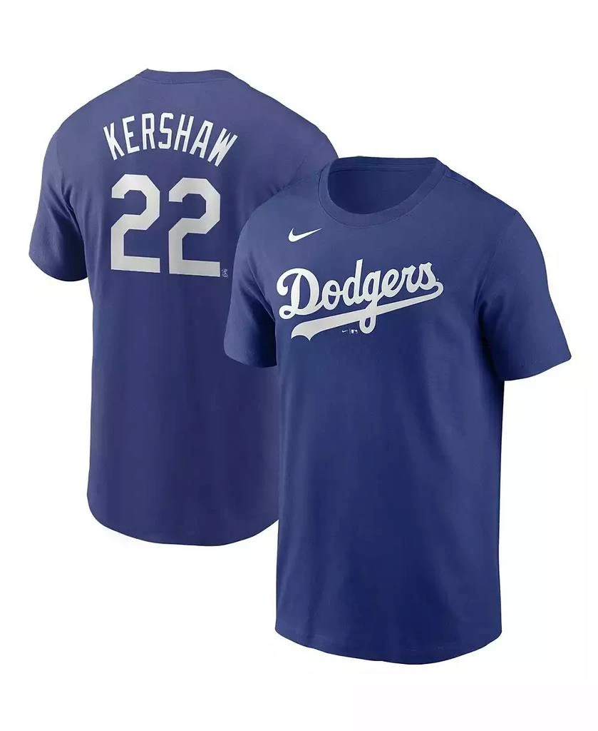 NIKE Men's Clayton Kershaw Los Angeles Dodgers Name and Number Player T-Shirt 1