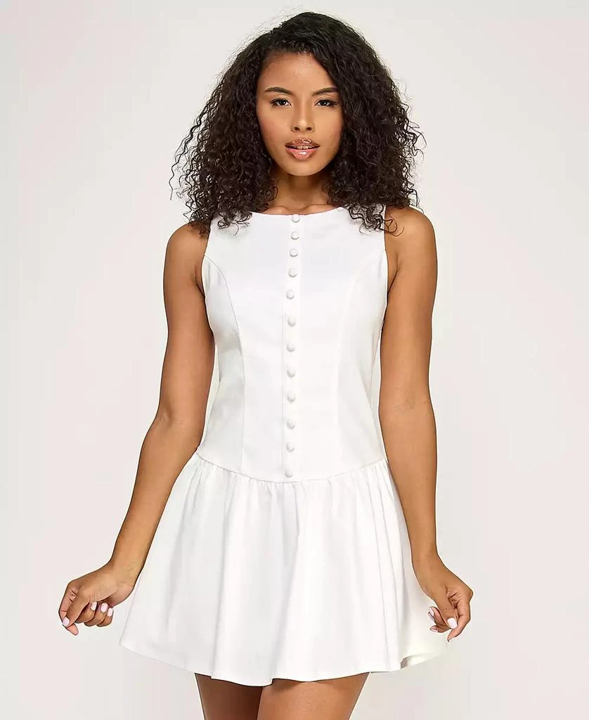 green emerald velvet dress Blue Skies Eyelet Mini Dress Large