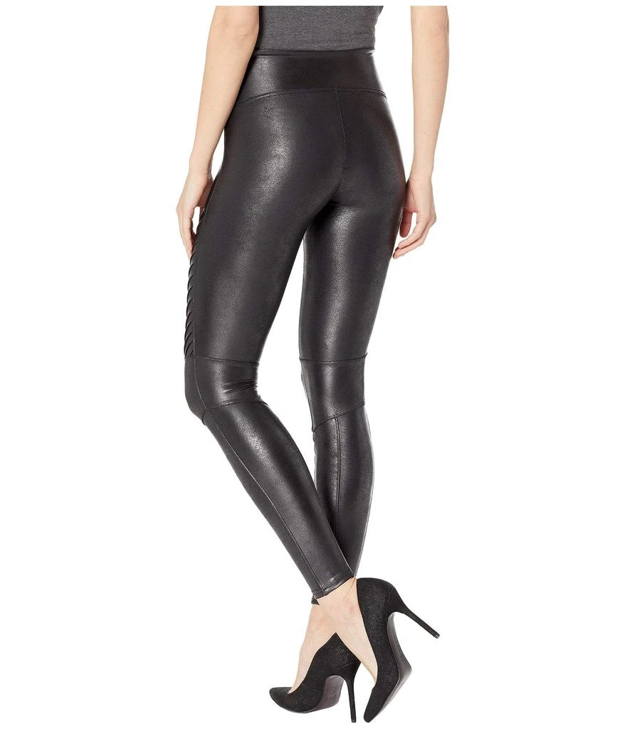 SPANX Faux Leather Moto Leggings 3