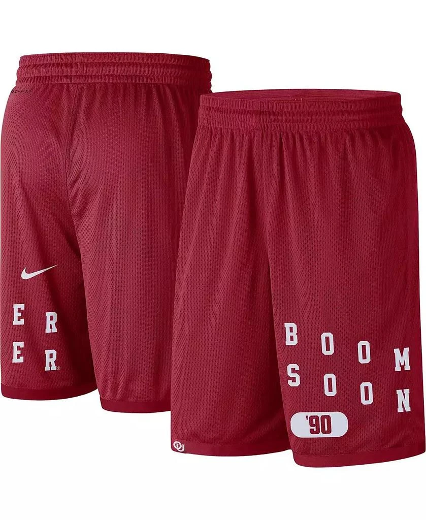 NIKE Men's Crimson Oklahoma Sooners Wordmark Performance Shorts 1