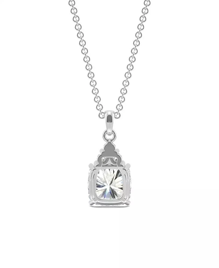 Charles & Colvard Moissanite Cushion Pendant 1-3/4 ct. t.w. Diamond Equivalent in 14k White Gold 3
