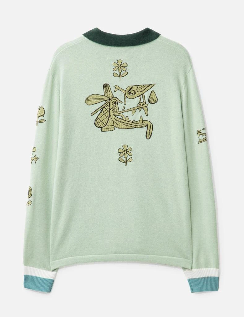 Brain Dead LEX HALF ZIP SWEATER 2