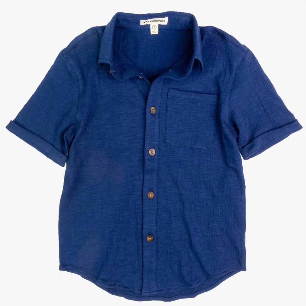Appaman Boys' Beach Shirt In Navy