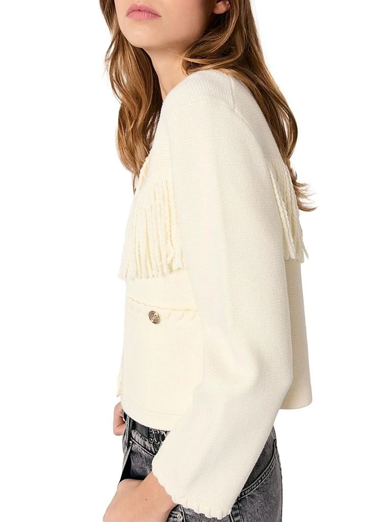 Maje Fringed Cardigan 3