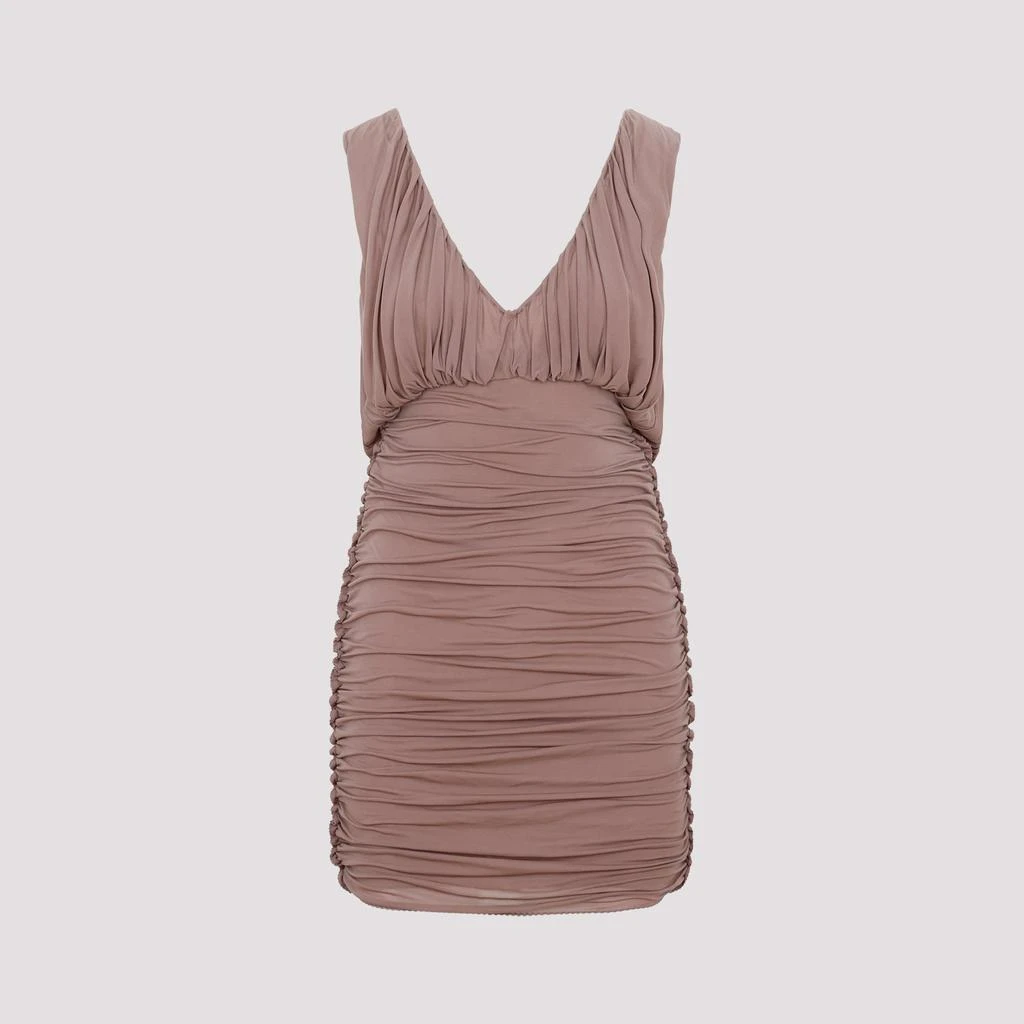 strapless open back dress Aria Maxi Dress in Silk main image 1