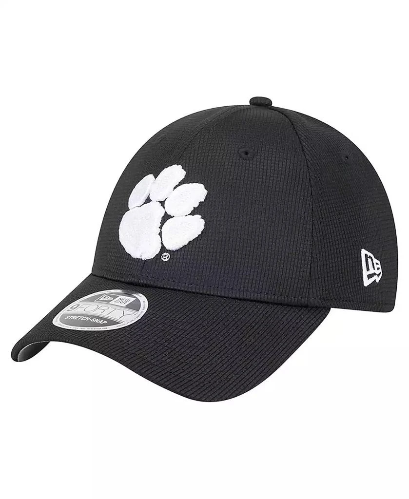 New Era Men's Black Clemson Tigers Pivot 9FORTY Stretch-Snap Adjustable Hat 1