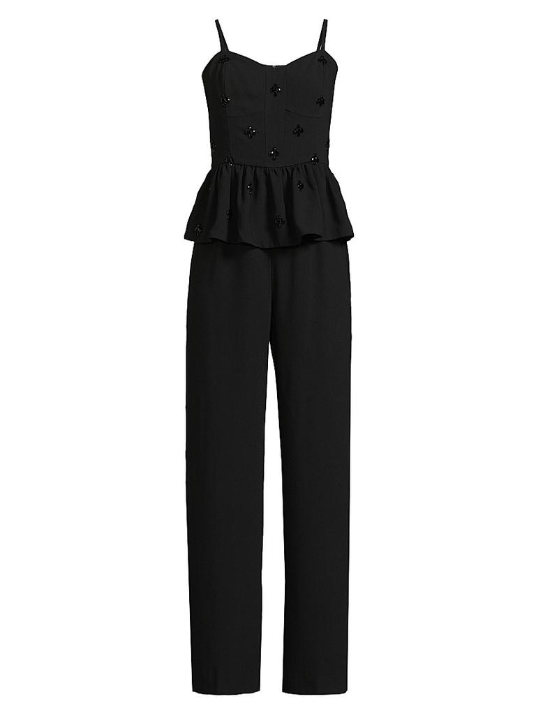 Shop Luella Embellished Peplum Jumpsuit on Sale at