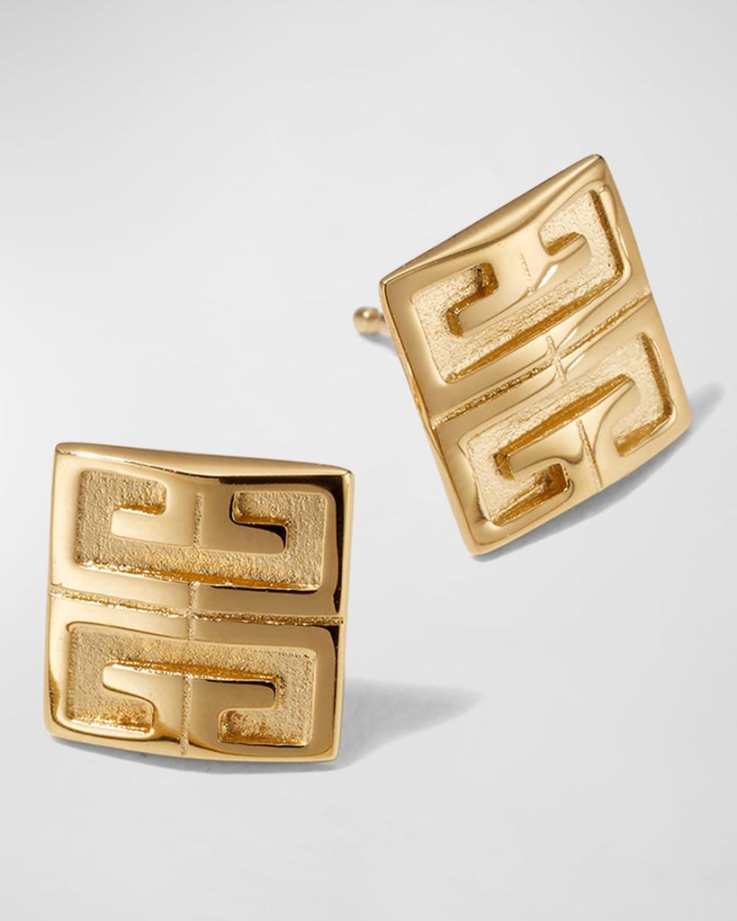 Givenchy Silver-Tone Pavé Nugget Stud Earrings - Fashion