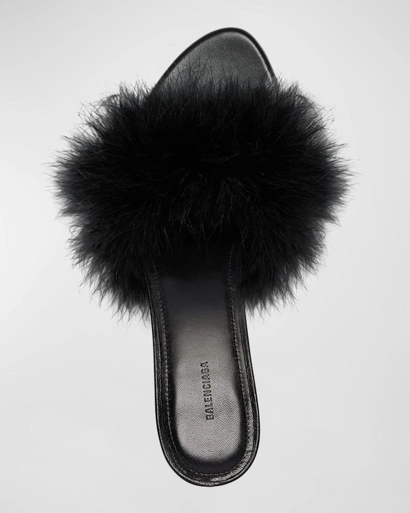 Balenciaga Boudoir Feather Mule Sandals 5