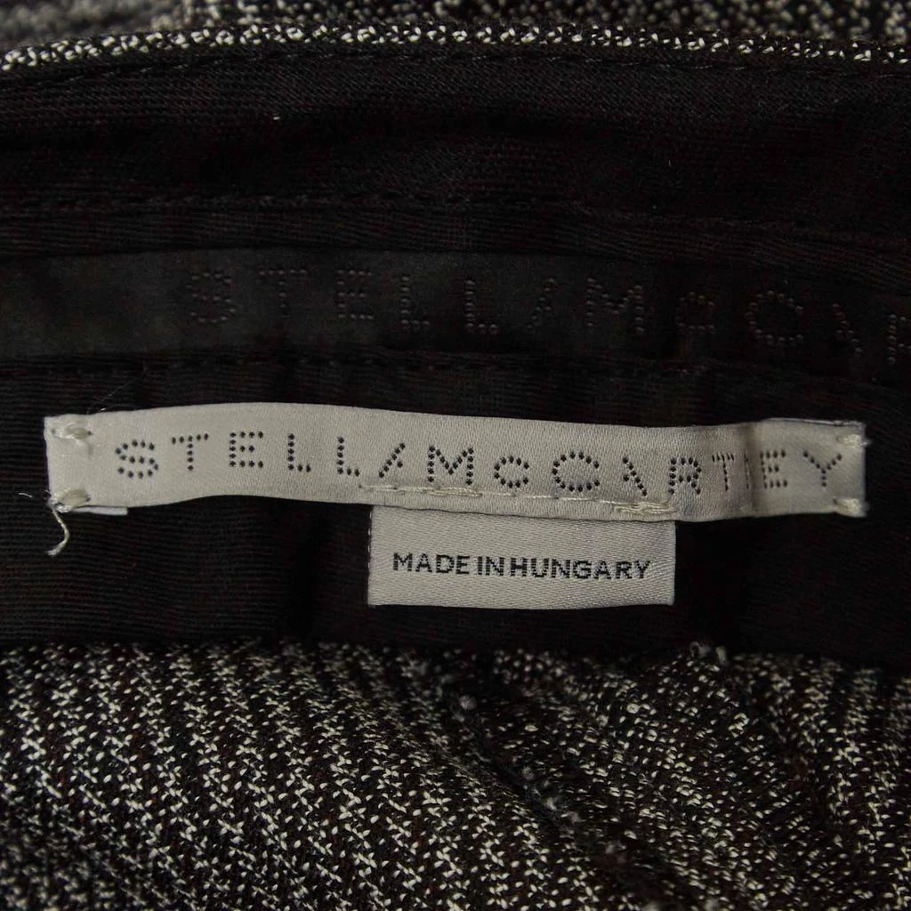 Stella McCartney Stella McCartney Monochrome Wool and Cotton Flared Bottom Trousers XXS 4