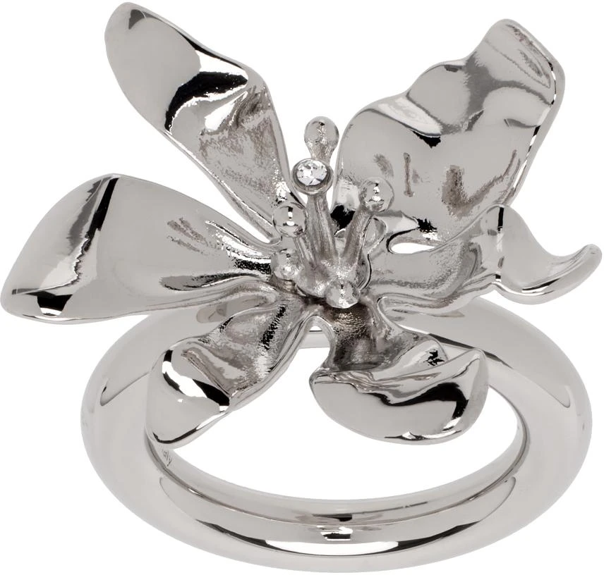 Acne Studios Silver Flower Ring 1