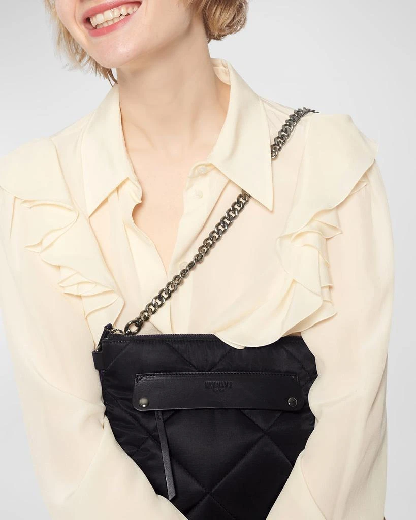 MZ Wallace Madison Quilted Flat Crossbody Bag 4