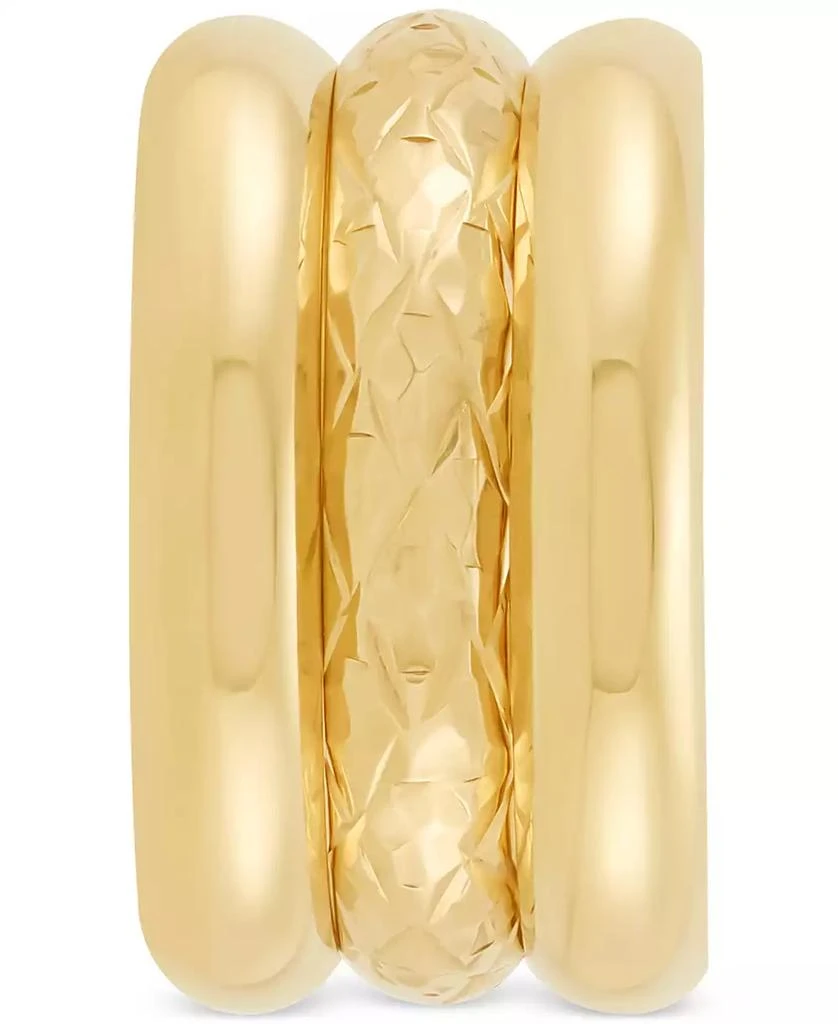 Macy's 3-Pc. Set Polished Band Rings in 14k Yellow Gold 3