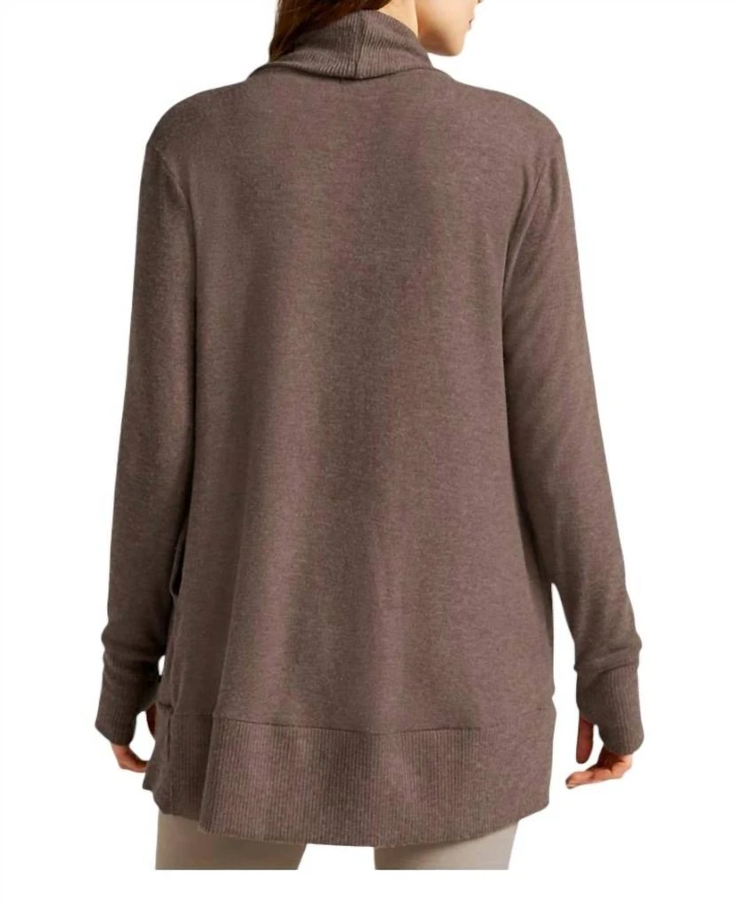 Beyond yoga Soften Up Cardigan In Truffle Heather 2