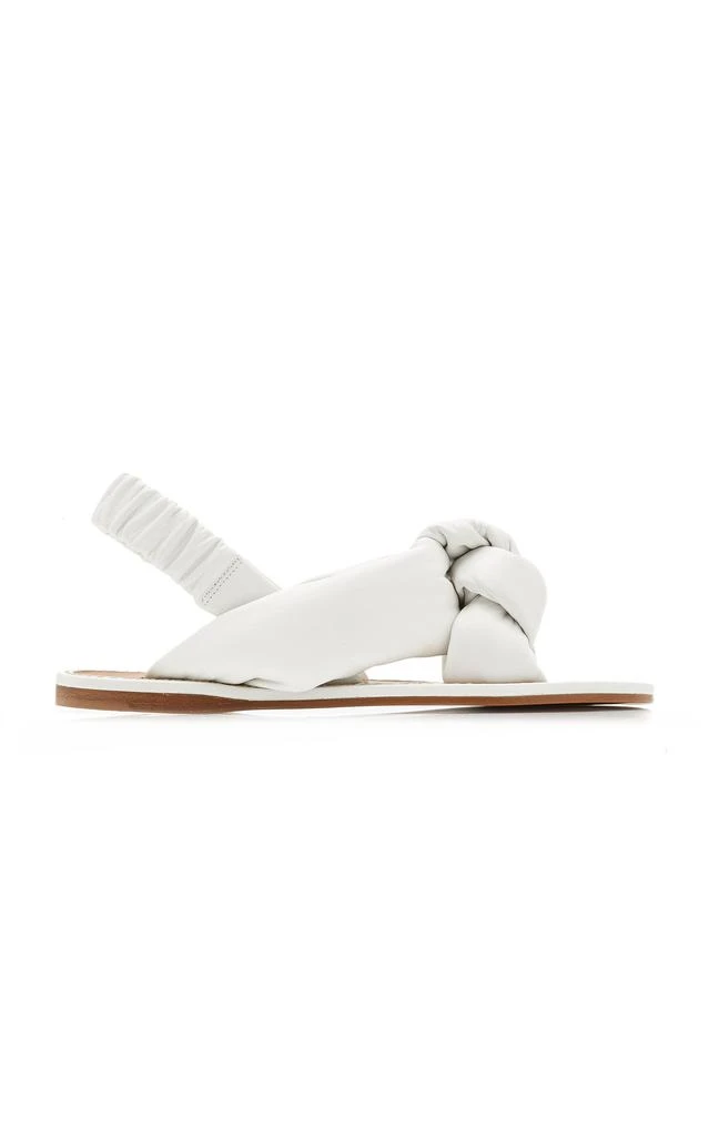Miu Miu Miu Miu - Puffy Leather Sandals - White - IT 36 - Moda Operandi 1