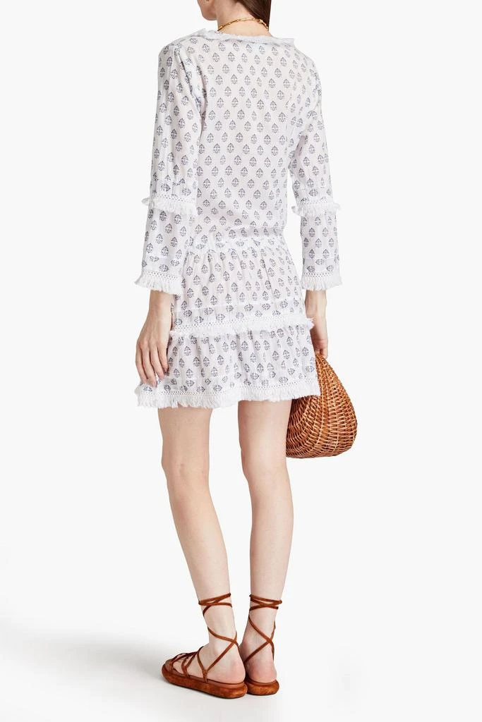 MELISSA ODABASH Claudia tiered printed cotton coverup 3