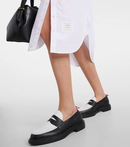 Thom Browne RWB Stripe cotton shirt dress 5