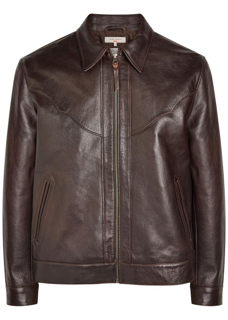 Nudie Jeans Joppe western leather jacket - Jackets - BeyondStyle Nudie Jeans Joppe western leather jacket - Jackets - BeyondStyle