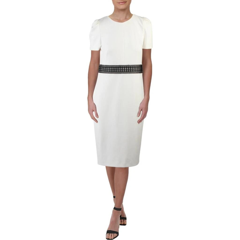 Calvin Klein Womens Lace Sheath Midi Dress 3