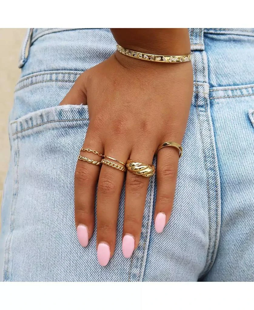 The Lovery Oval Link Ring 14K Yellow Gold 5