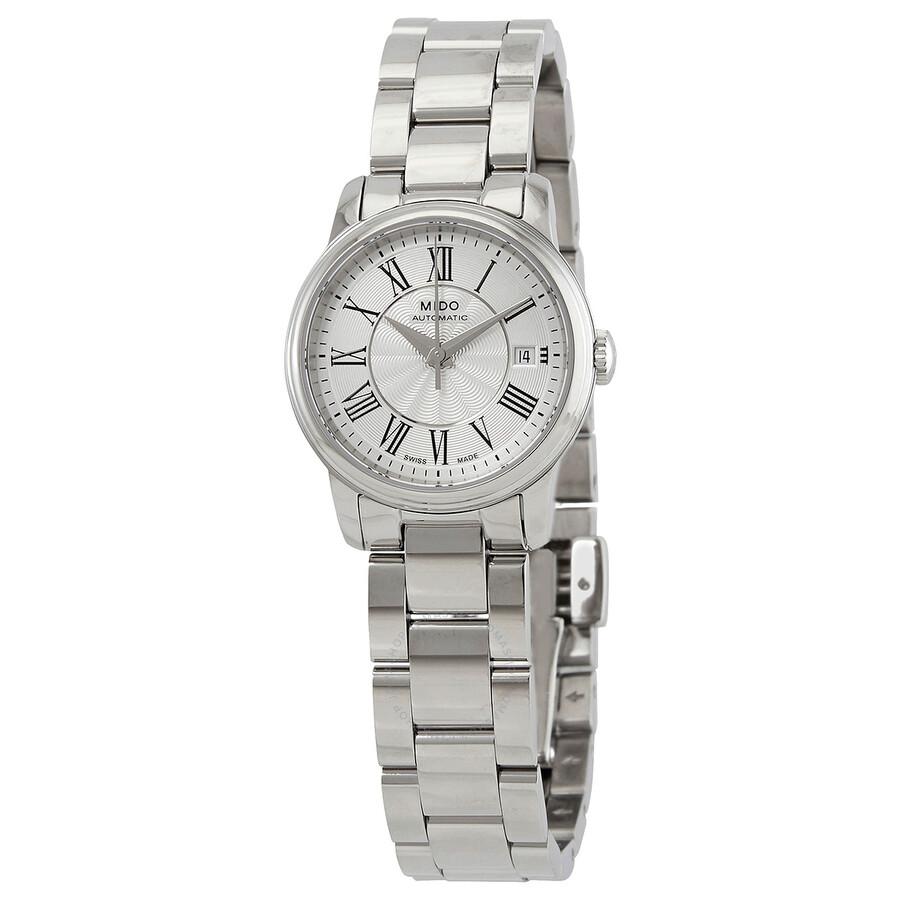 MIDO Baroncelli III Automatic Silver Dial Ladies Watch M0100071103309
